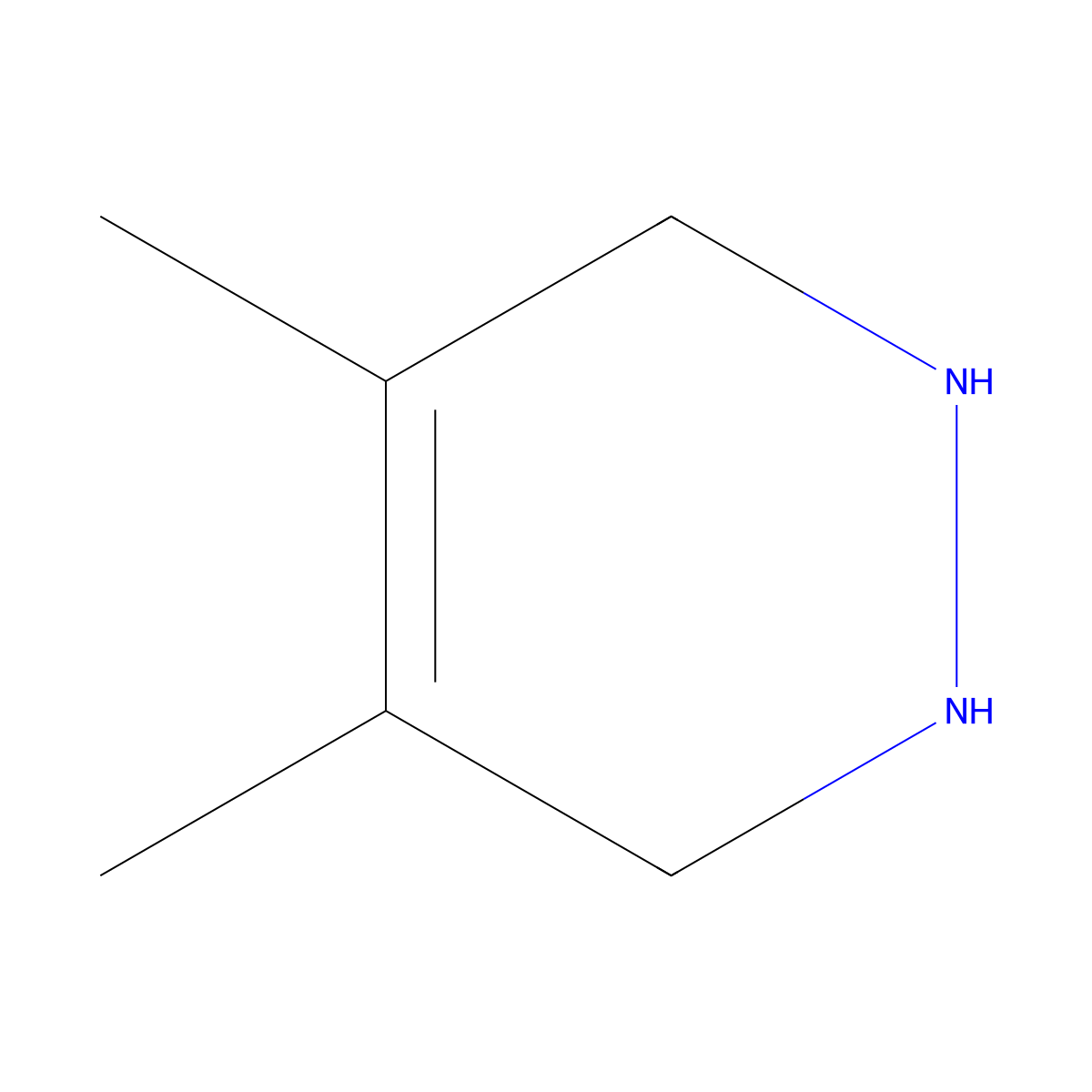 4,5-Dimethyl-1,2,3,6-tetrahydropyridazine molecular structure, CAS 103204-45-1
