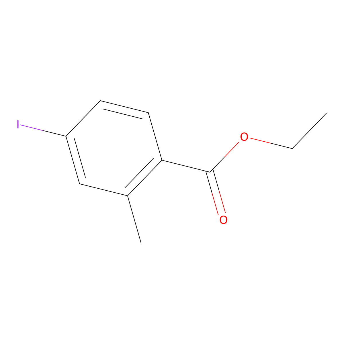 Ethyl 4-iodo-2-methylbenzoate molecular structure, CAS 103205-04-5