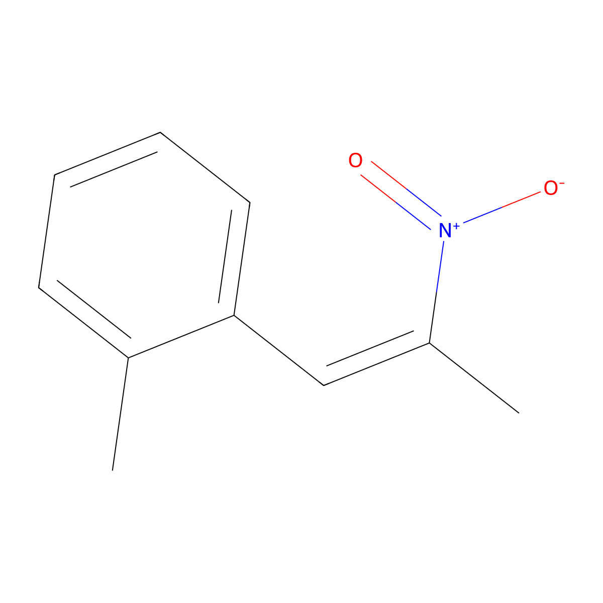 1-Methyl-2-(2-nitroprop-1-enyl)benzene molecular structure, CAS 103205-27-2