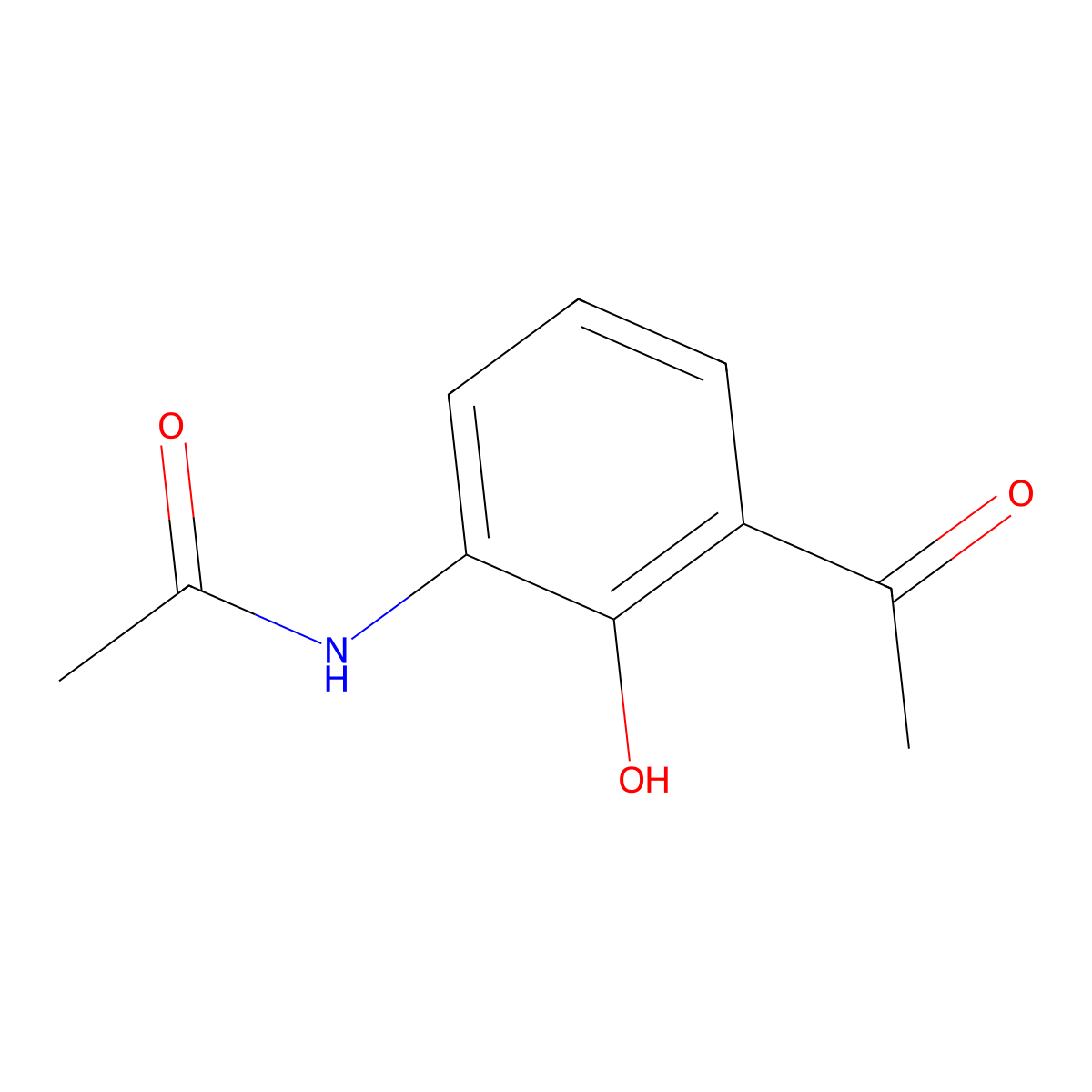 N-(3-Acetyl-2-hydroxyphenyl)acetamide molecular structure, CAS 103205-33-0