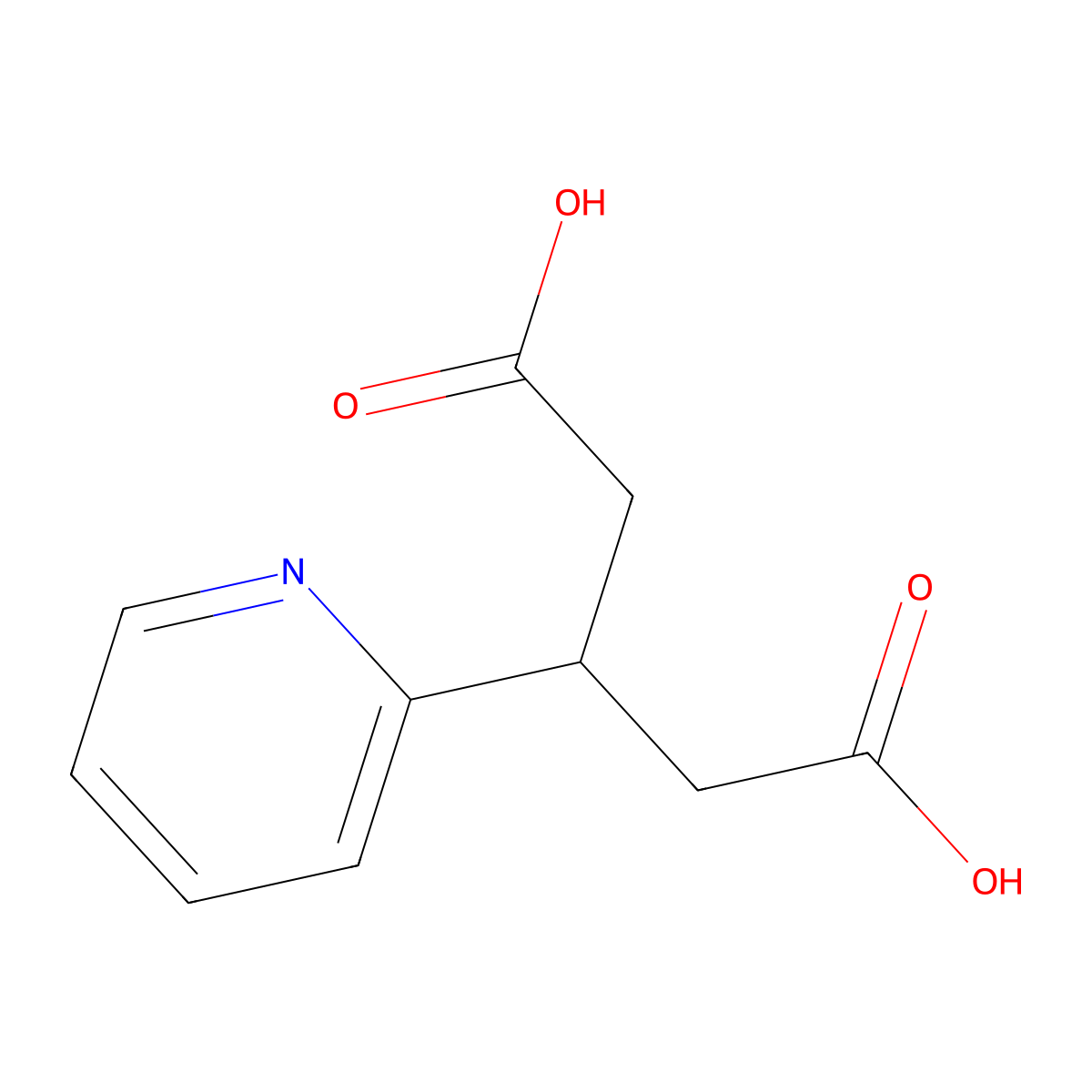 3-(Pyridin-2-yl)pentanedioic acid molecular structure, CAS 103205-51-2