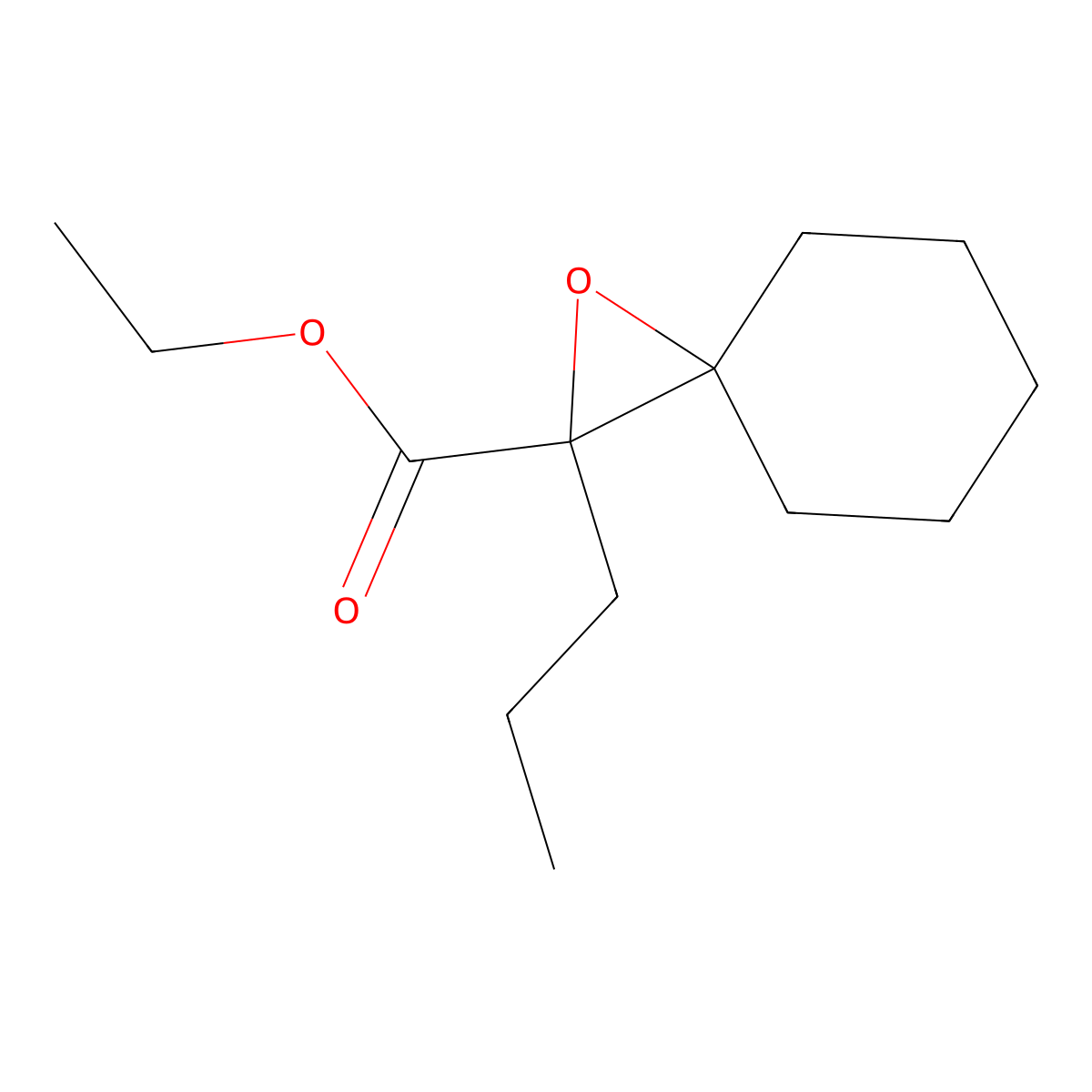Ethyl 2-propyl-1-oxaspiro[2.5]octane-2-carboxylate molecular structure, CAS 103206-56-0