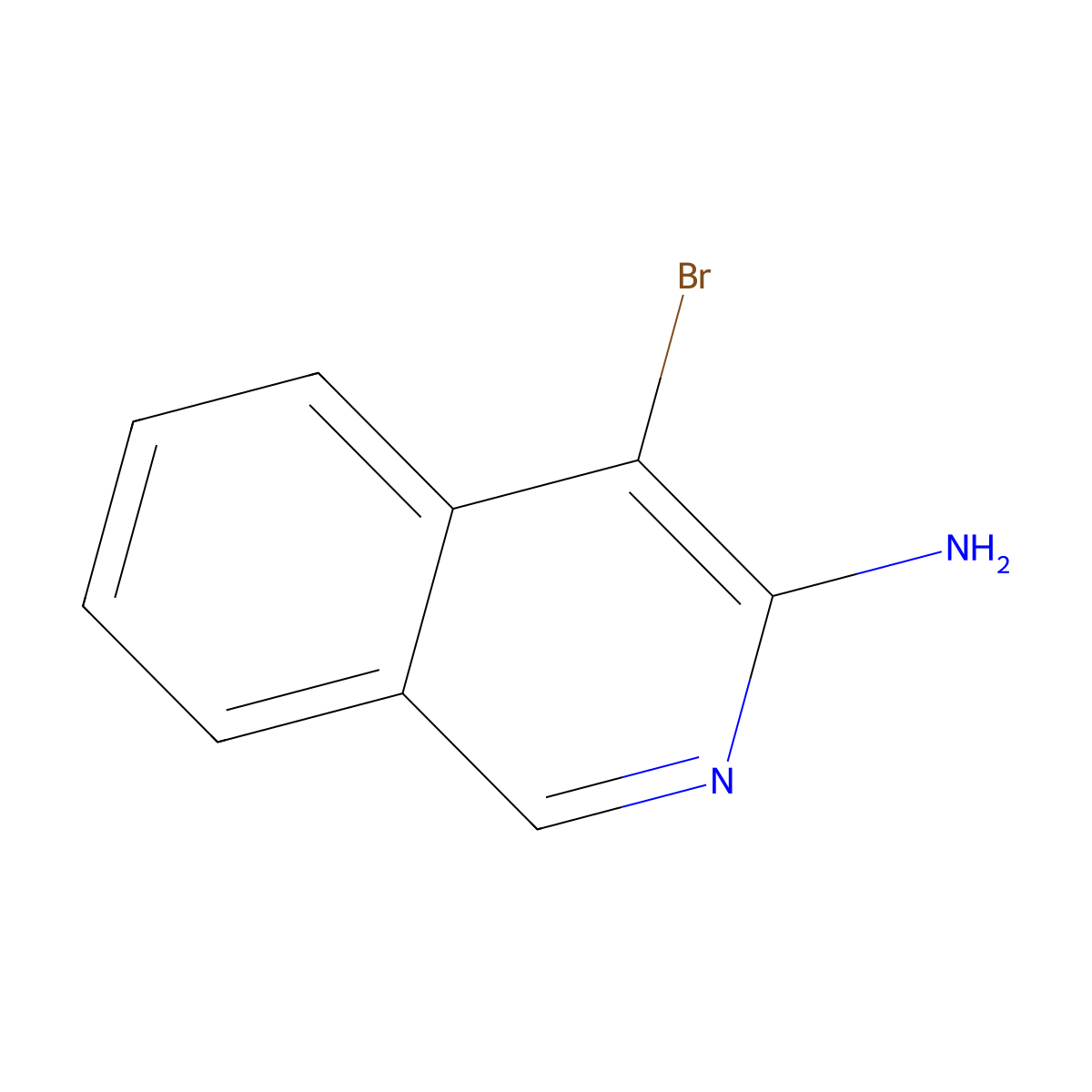4-Bromoisoquinolin-3-amine molecular structure, CAS 10321-49-0