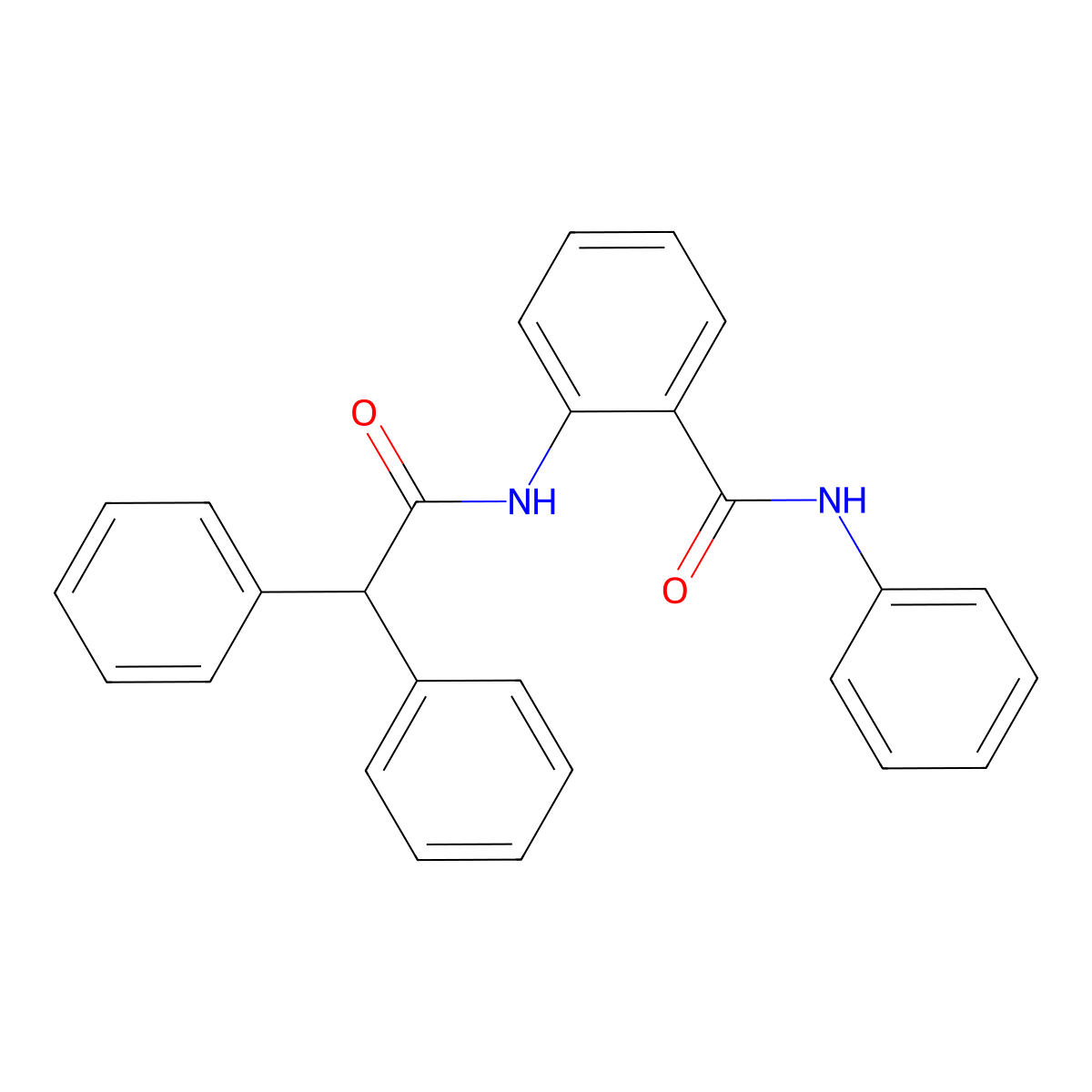 2-[(diphenylacetyl)amino]-N-phenylbenzamide molecular structure, CAS 103210-41-9