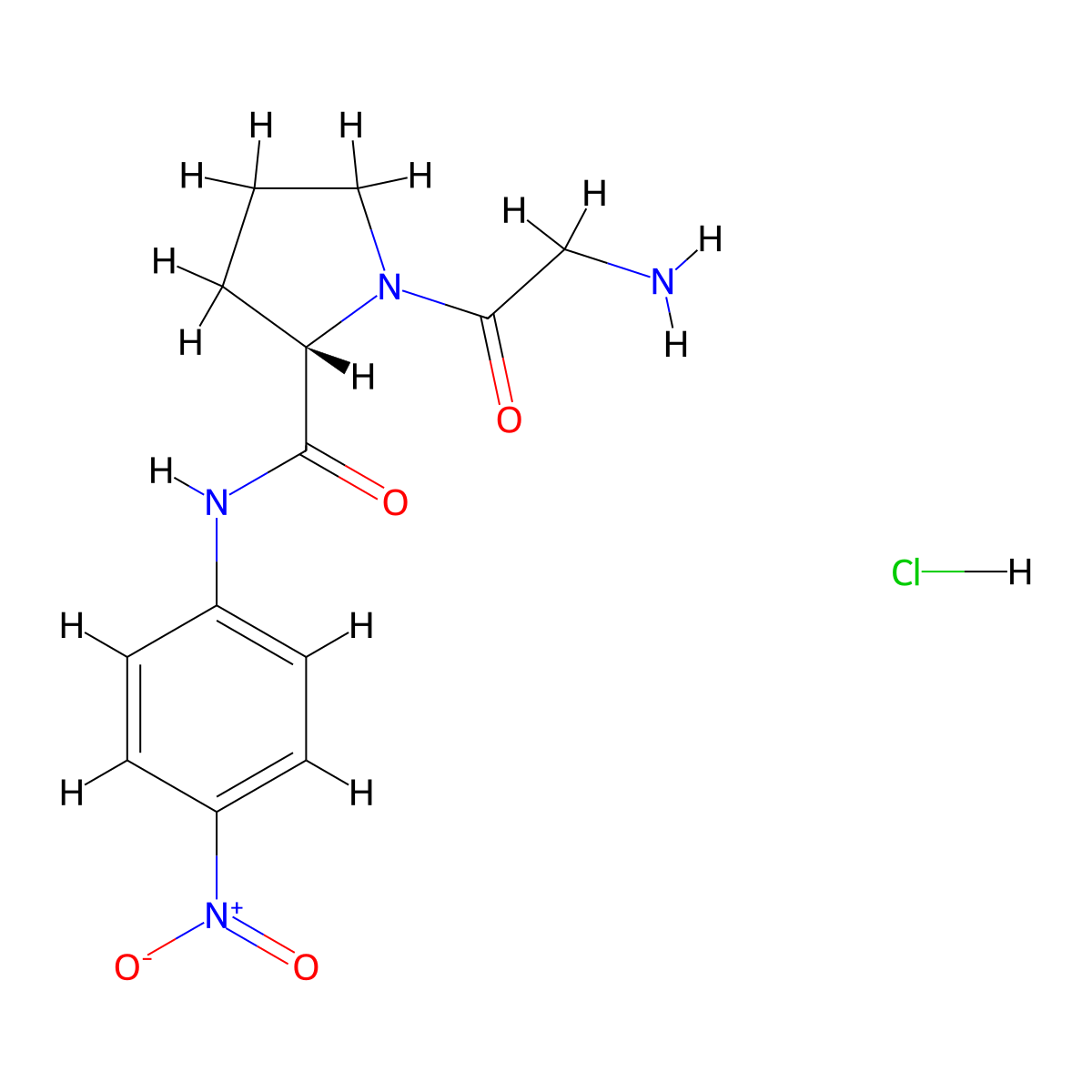 Gly-Pro-pNA (hydrochloride) molecular structure, CAS 103213-34-9