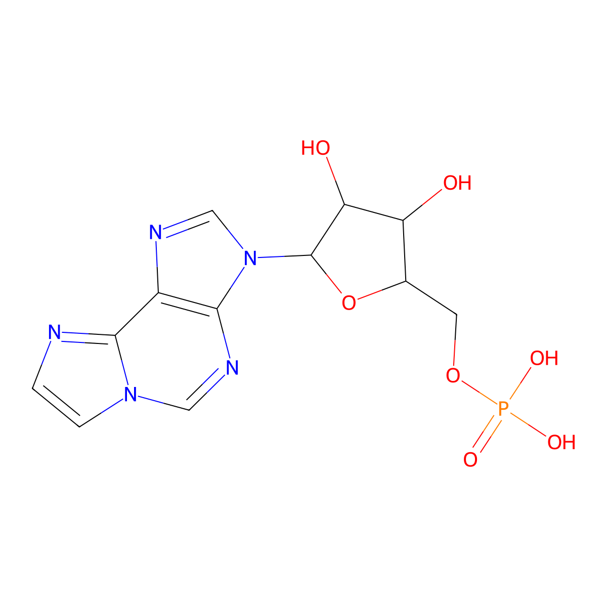 Etheno-AMP molecular structure, CAS 103213-41-8