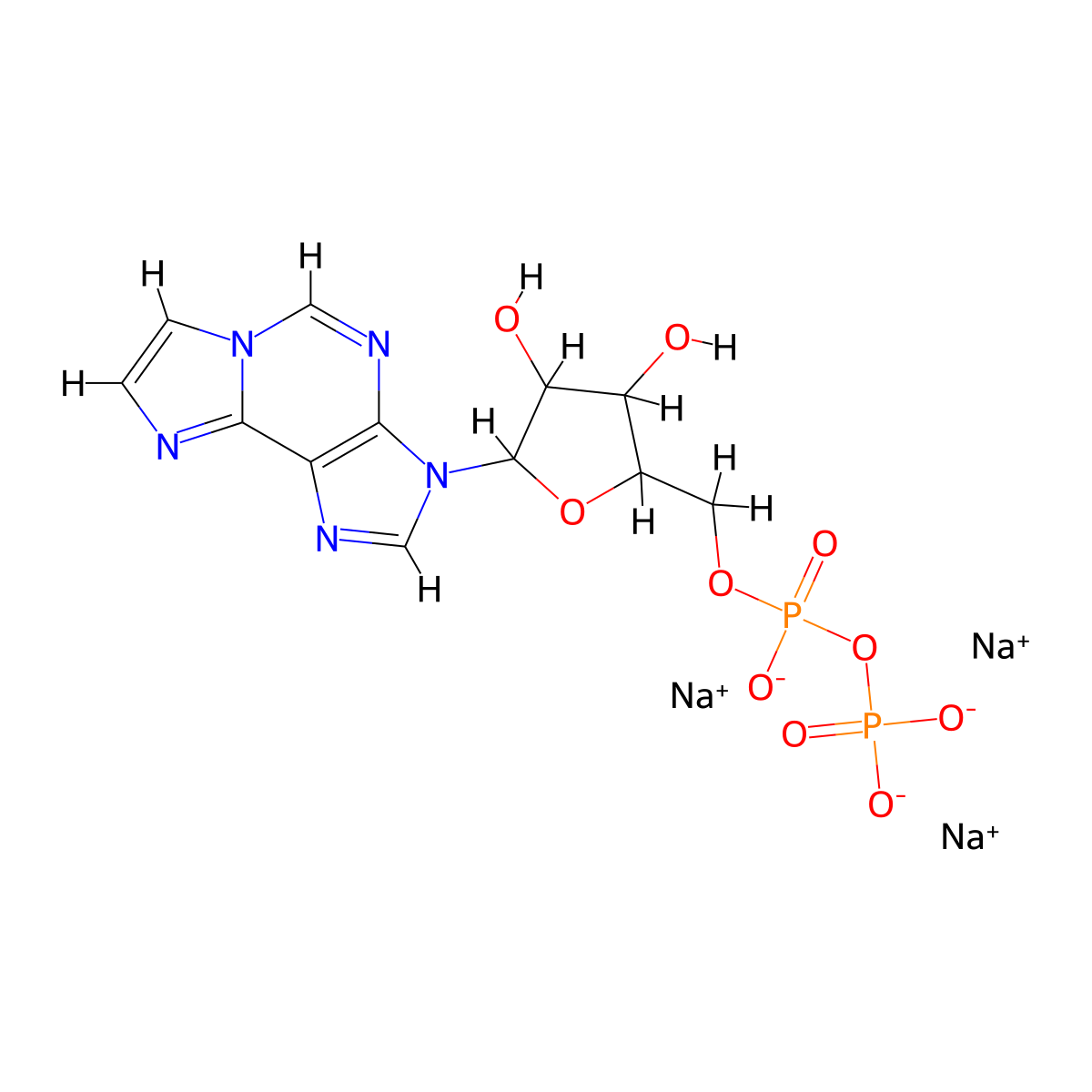 1,N6-Ethenoadenosine-5'-diphosphate sodium salt molecular structure, CAS 103213-52-1