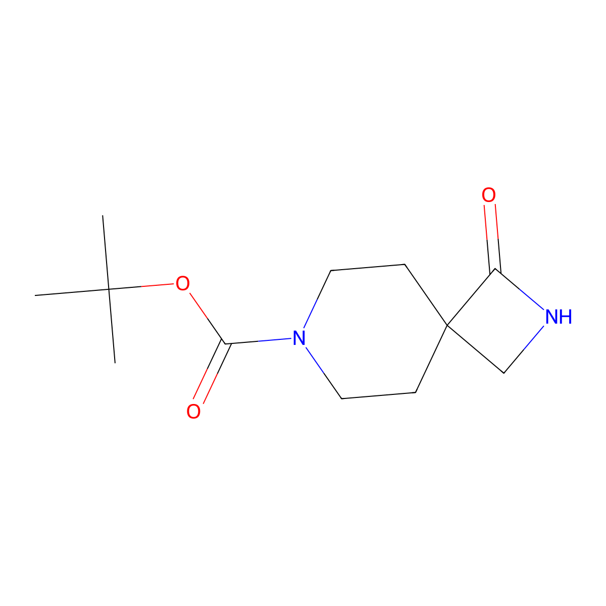 7-Boc-1-oxo-2,7-diazaspiro[3.5]nonane molecular structure, CAS 1032158-48-7