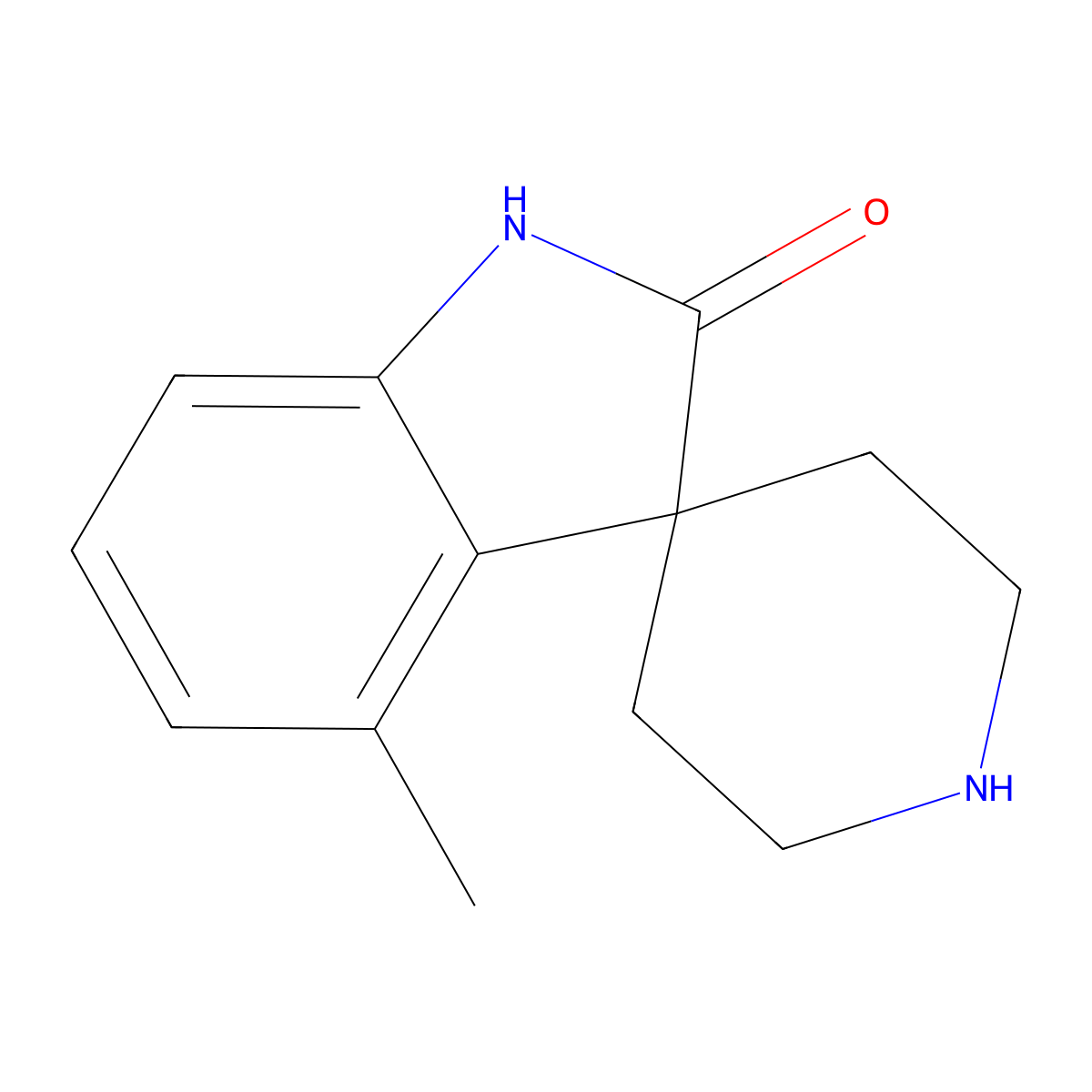 4-Methylspiro[indoline-3,4'-piperidin]-2-one molecular structure, CAS 1032189-81-3