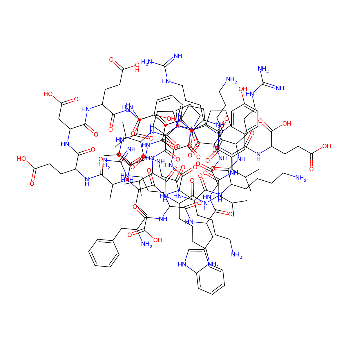 Acth (7-38) molecular structure, CAS 103220-14-0