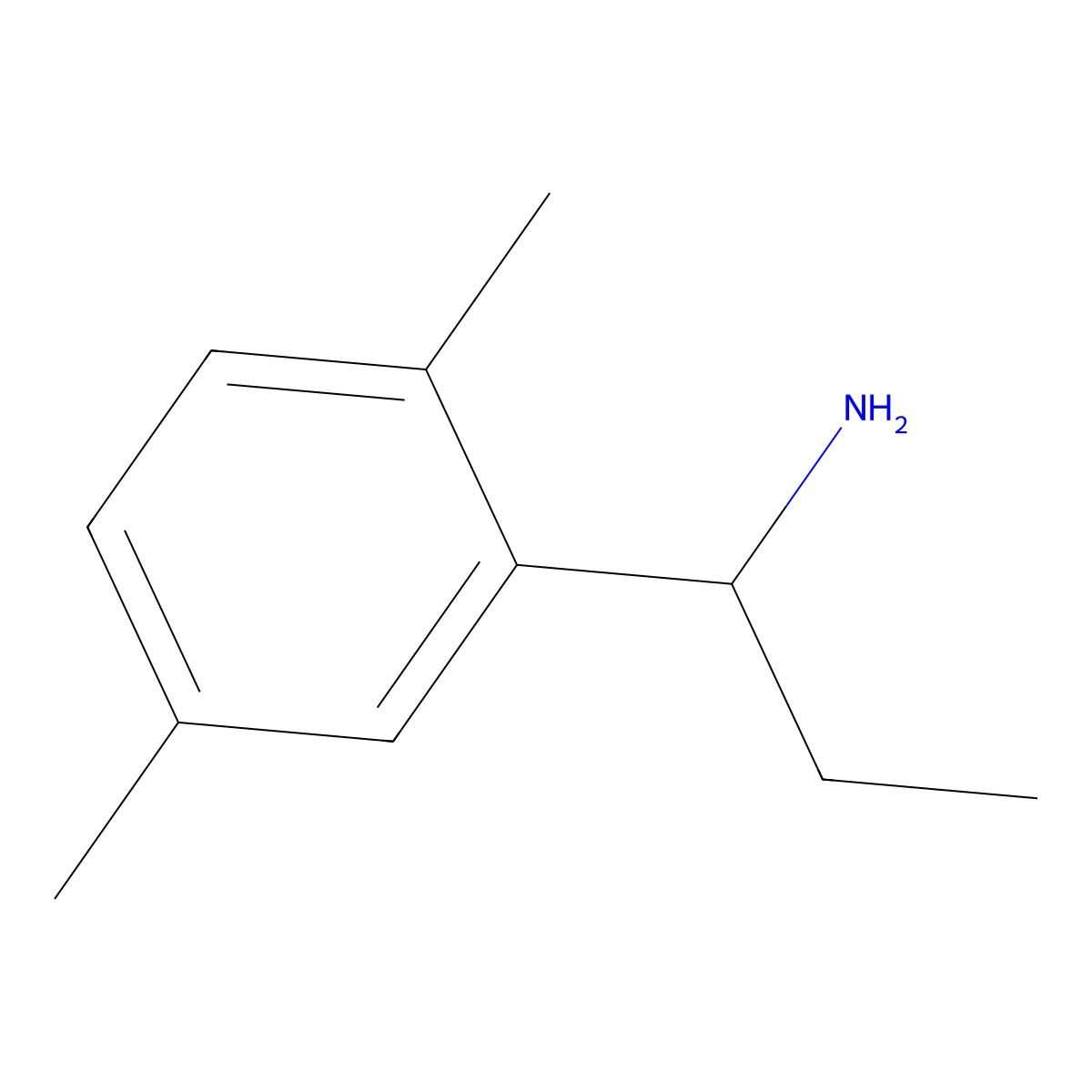 1-(2,5-Dimethylphenyl)propan-1-amine molecular structure, CAS 1032225-94-7