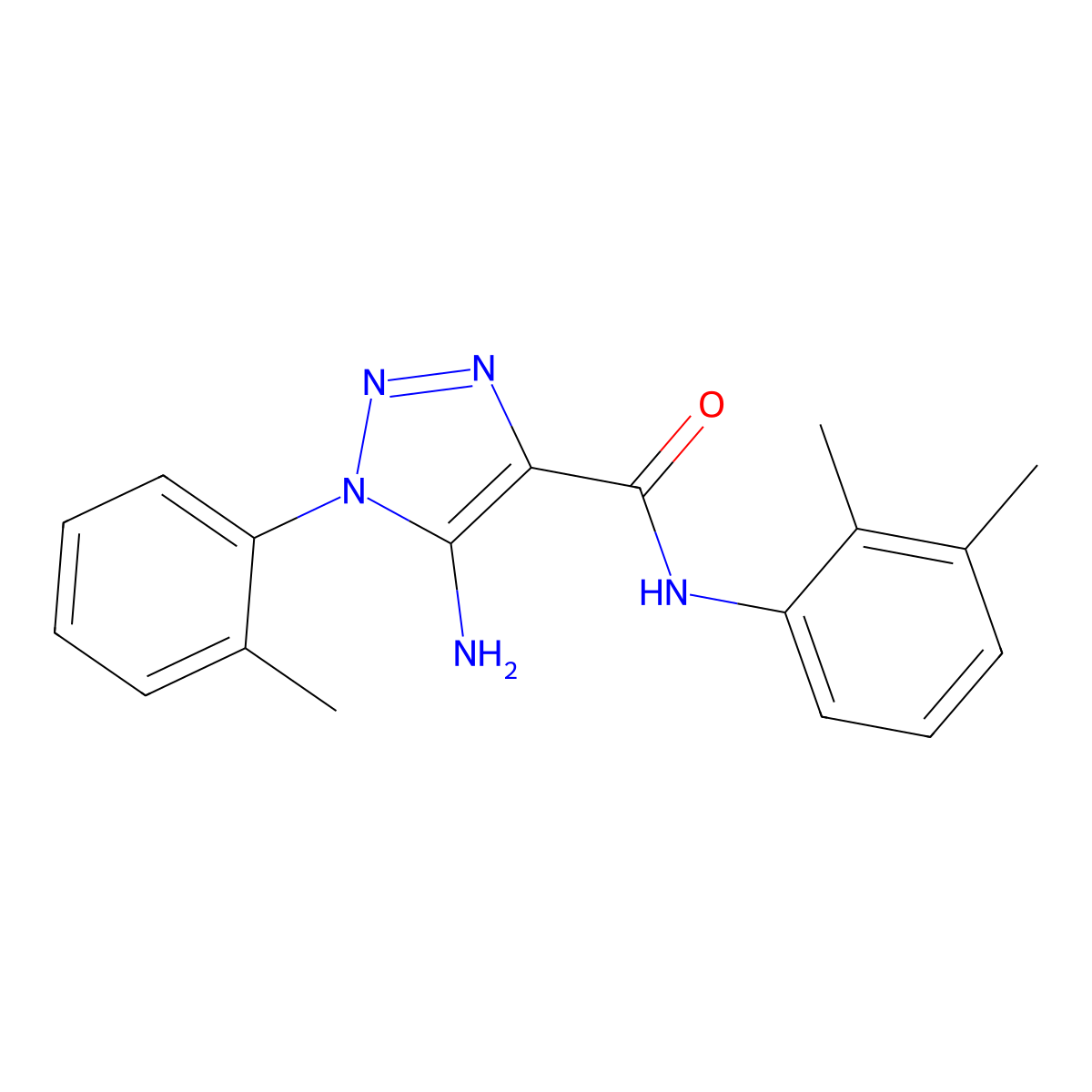 5-amino-N-(2,3-dimethylphenyl)-1-(2-methylphenyl)-1H-1,2,3-triazole-4-carboxamide molecular structure, CAS 1032226-90-6