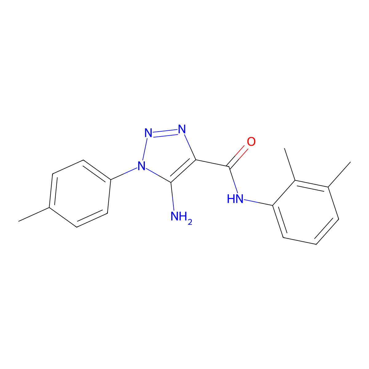 5-amino-N-(2,3-dimethylphenyl)-1-(4-methylphenyl)-1H-1,2,3-triazole-4-carboxamide molecular structure, CAS 1032229-84-7