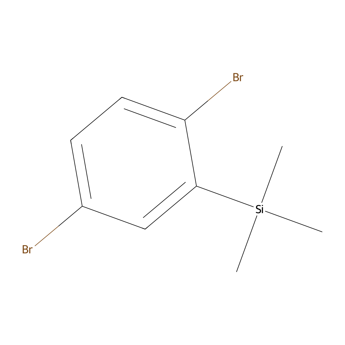 1,4-Dibromo-2-(trimethylsilyl)benzene molecular structure, CAS 1032231-19-8