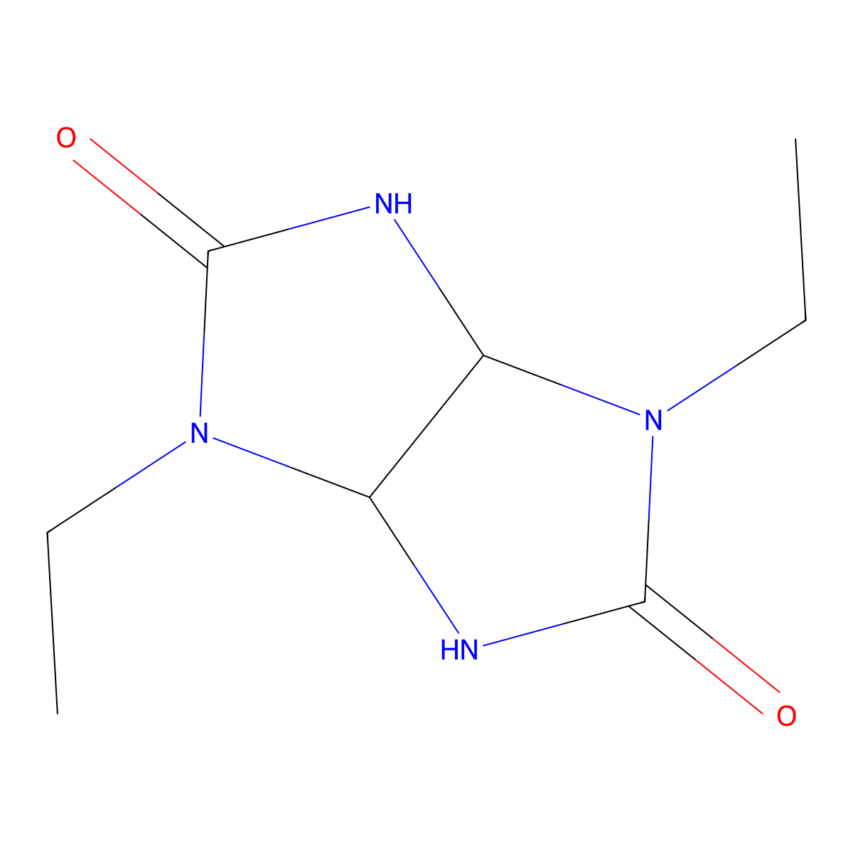 Imidazo[4,5-d]imidazole-2,5(1H,3H)-dione, 1,4-diethyltetrahydro- molecular structure, CAS 103232-71-9
