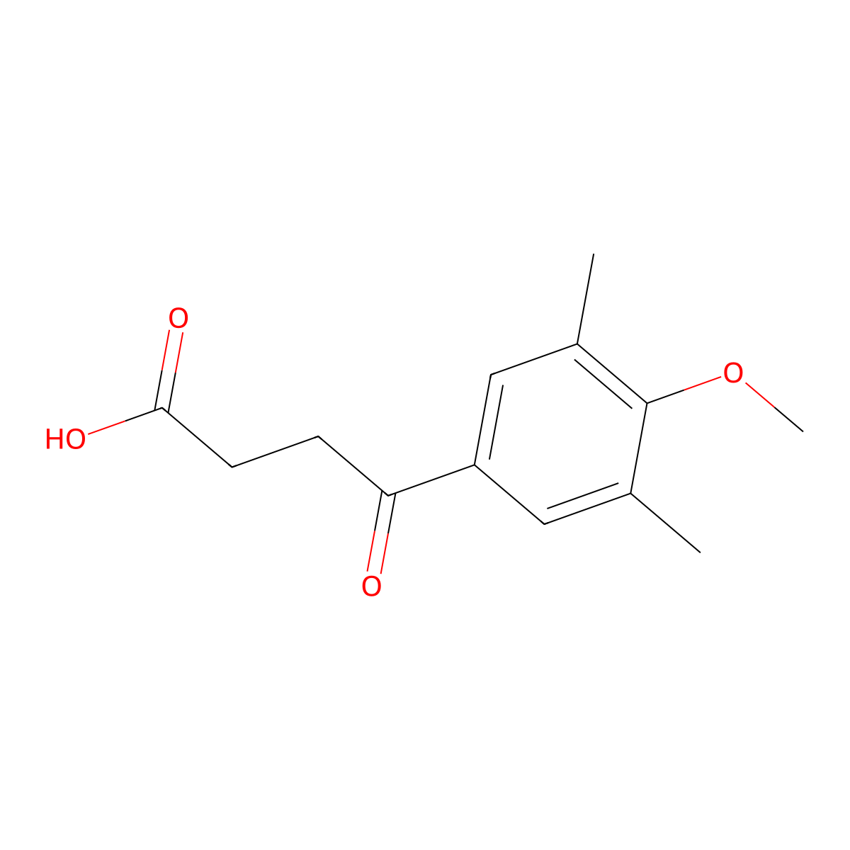 4-(3,5-Dimethyl-4-methoxyphenyl)-4-oxobutyric acid molecular structure, CAS 103234-38-4