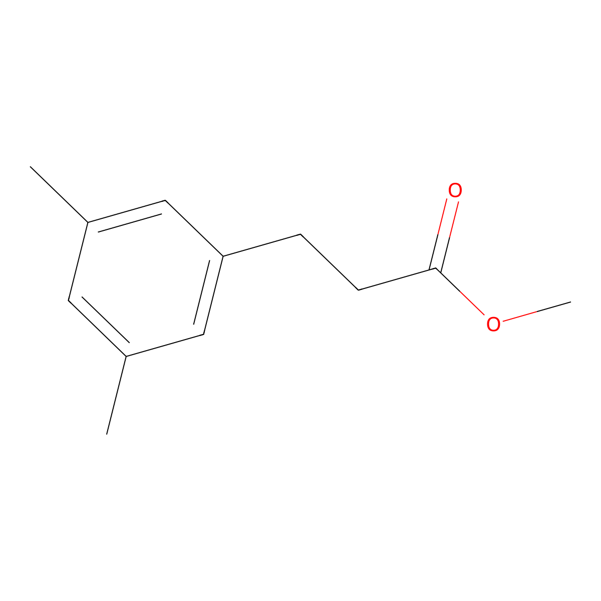 Methyl 3-(3,5-dimethylphenyl)propanoate molecular structure, CAS 103234-48-6