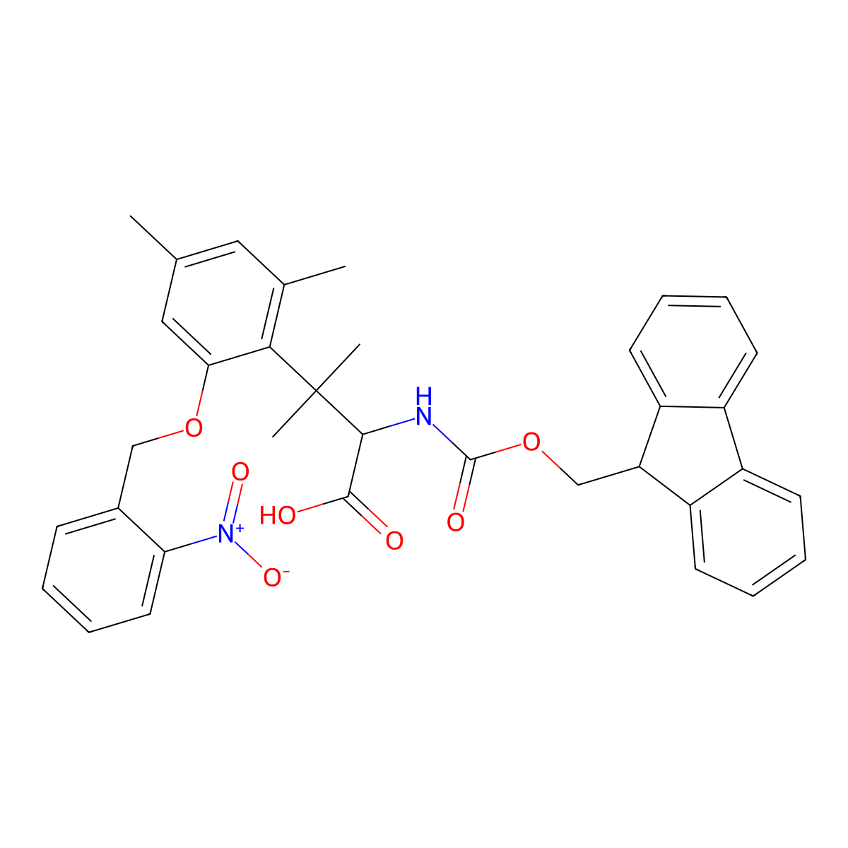 Fmoc-Spr(oNB)-OH molecular structure, CAS 1032400-98-8