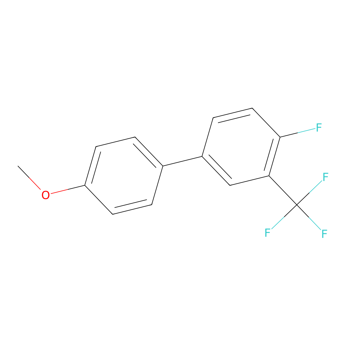 4-Fluoro-4'-methoxy-3-trifluoromethyl-biphenyl molecular structure, CAS 1032506-75-4