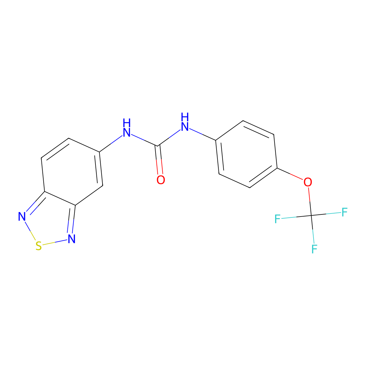 1-(2,1,3-Benzothiadiazol-5-yl)-3-[4-(trifluoromethoxy)phenyl]urea molecular structure, CAS 1032506-94-7