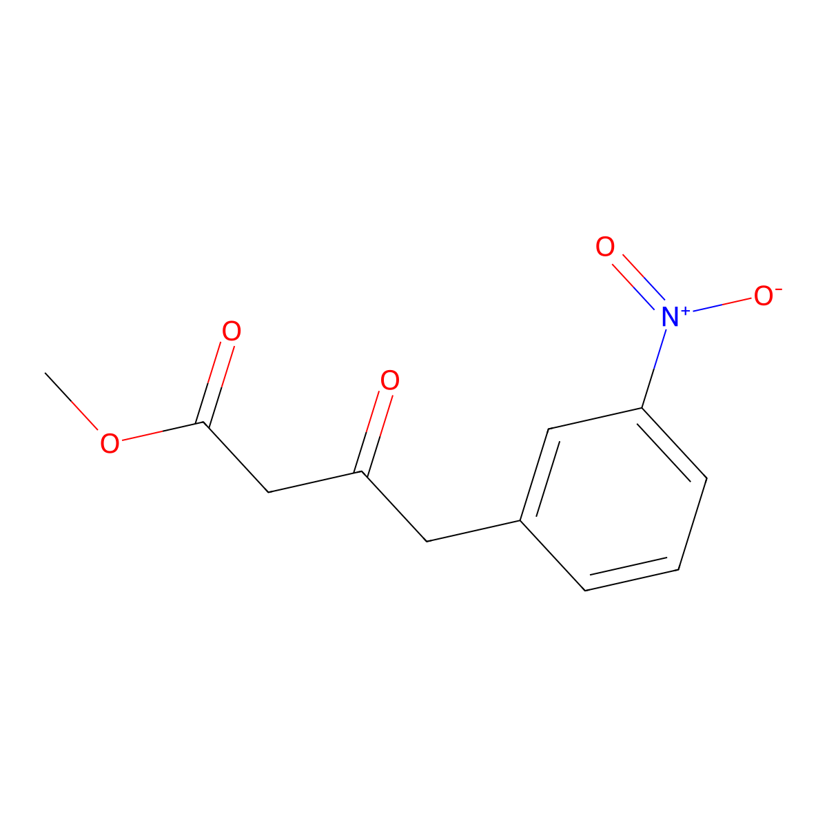 Methyl 4-(3-Nitrophenyl)-3-oxobutanoate molecular structure, CAS 1032507-14-4