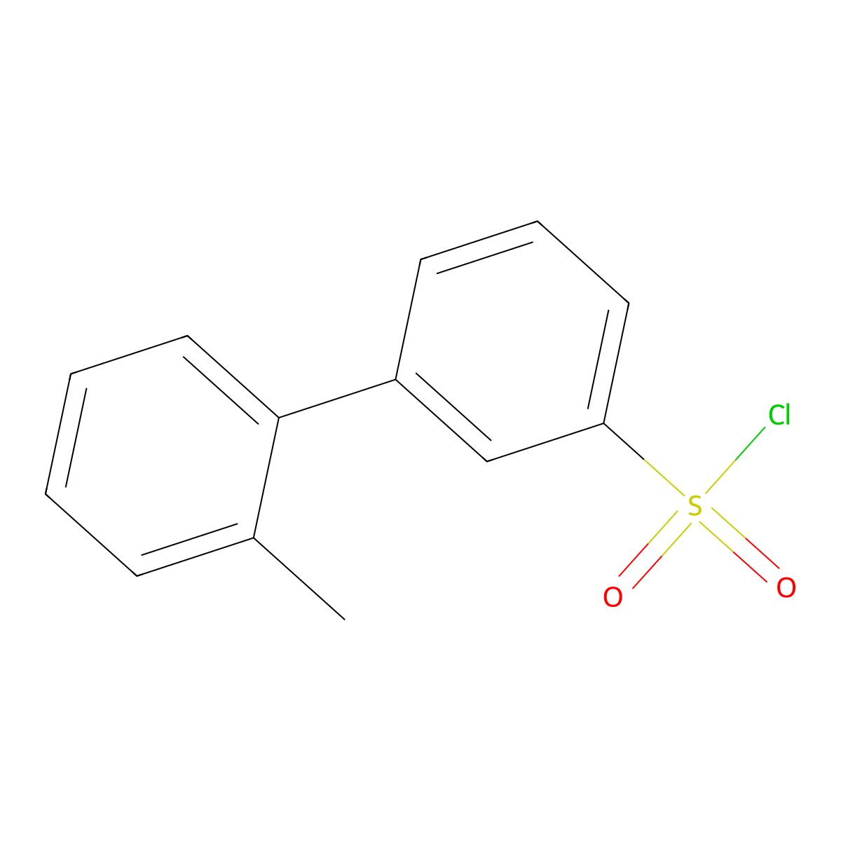 2'-Methyl-[1,1'-biphenyl]-3-sulfonyl chloride molecular structure, CAS 1032507-41-7