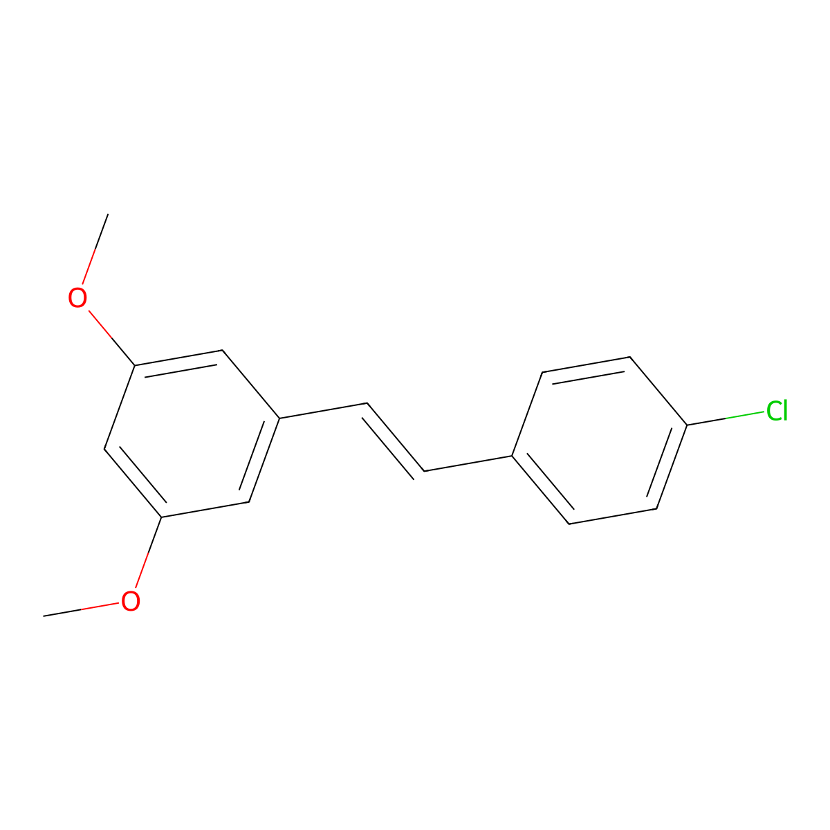 1-(4-Chlorostyryl)-3,5-dimethoxybenzene molecular structure, CAS 1032508-03-4