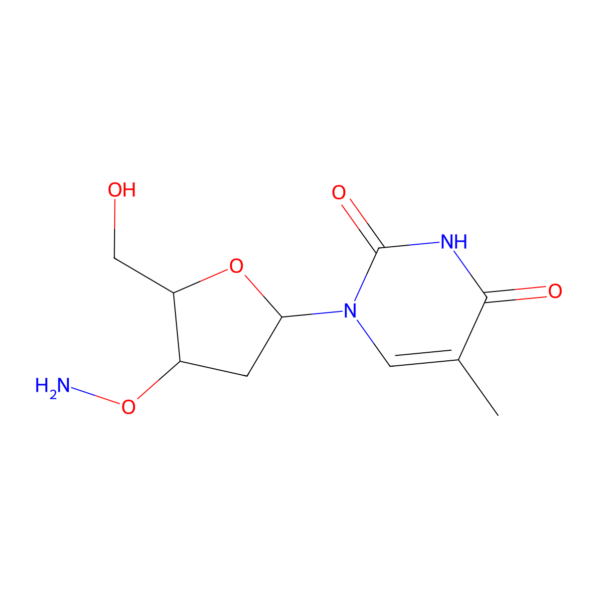 3'-o-Aminothymidine molecular structure, CAS 103251-38-3