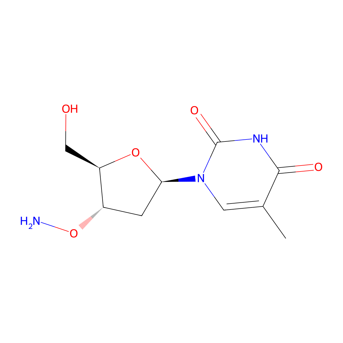3'-o-Aminothymidine molecular structure, CAS 103251-38-3