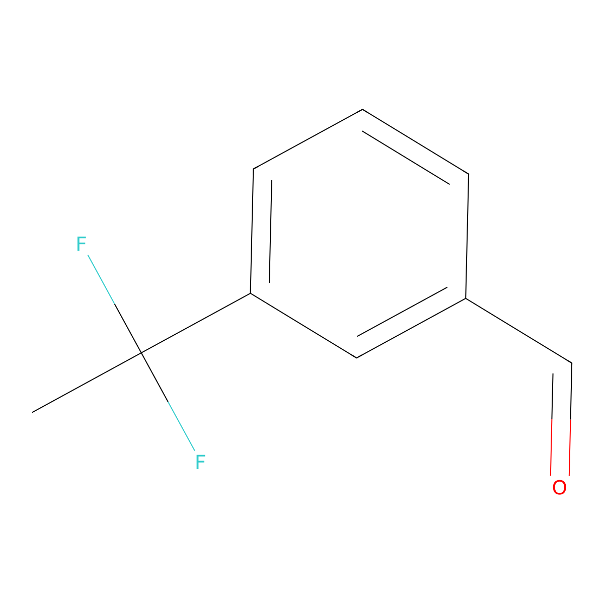 3-(1,1-Difluoroethyl)benzaldehyde molecular structure, CAS 1032527-37-9