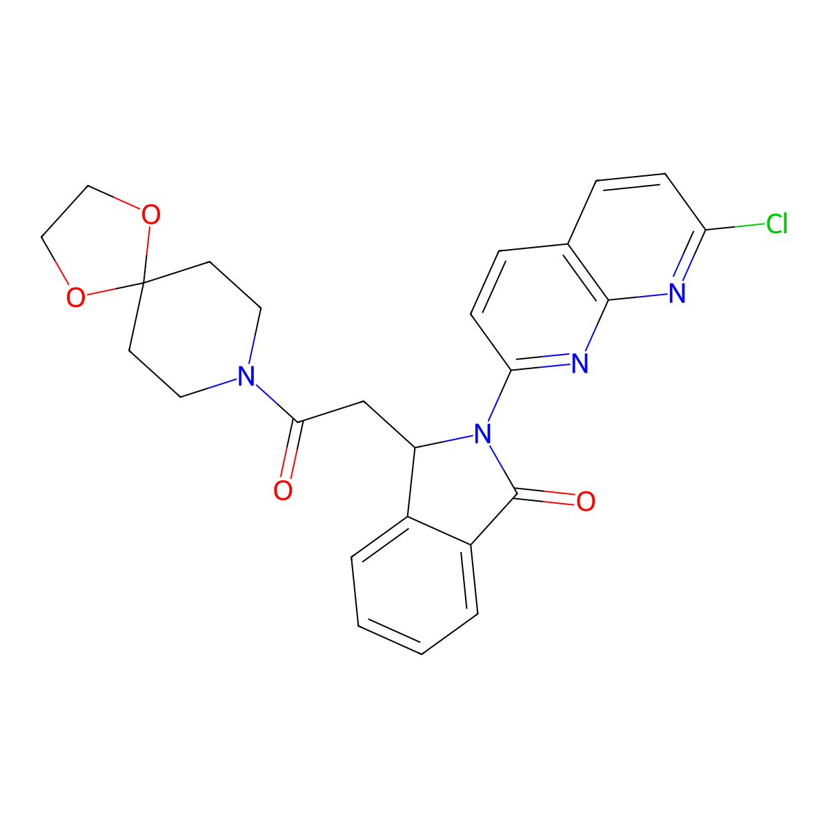 Pazinaclone molecular structure, CAS 103255-66-9