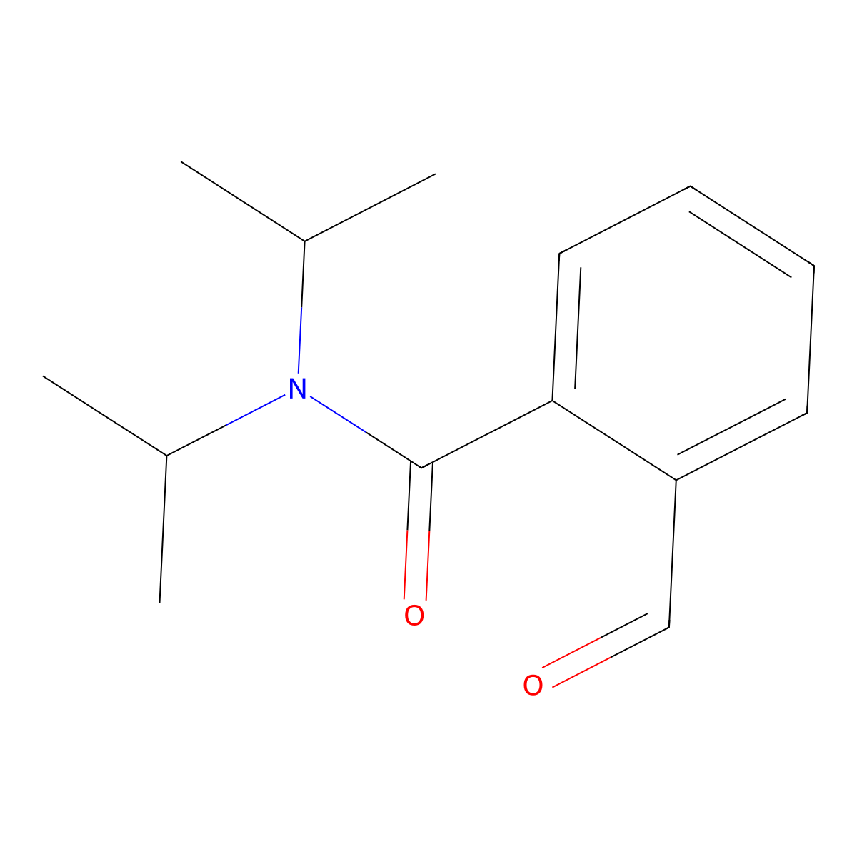 Benzamide, 2-formyl-N,N-bis(1-methylethyl)- molecular structure, CAS 103258-06-6
