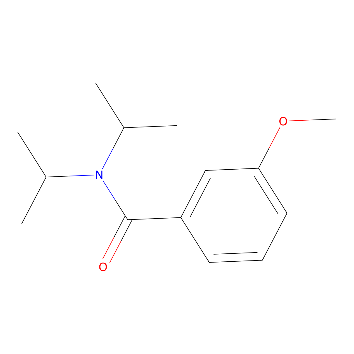 Benzamide, 3-methoxy-N,N-bis(1-methylethyl)- molecular structure, CAS 103258-40-8