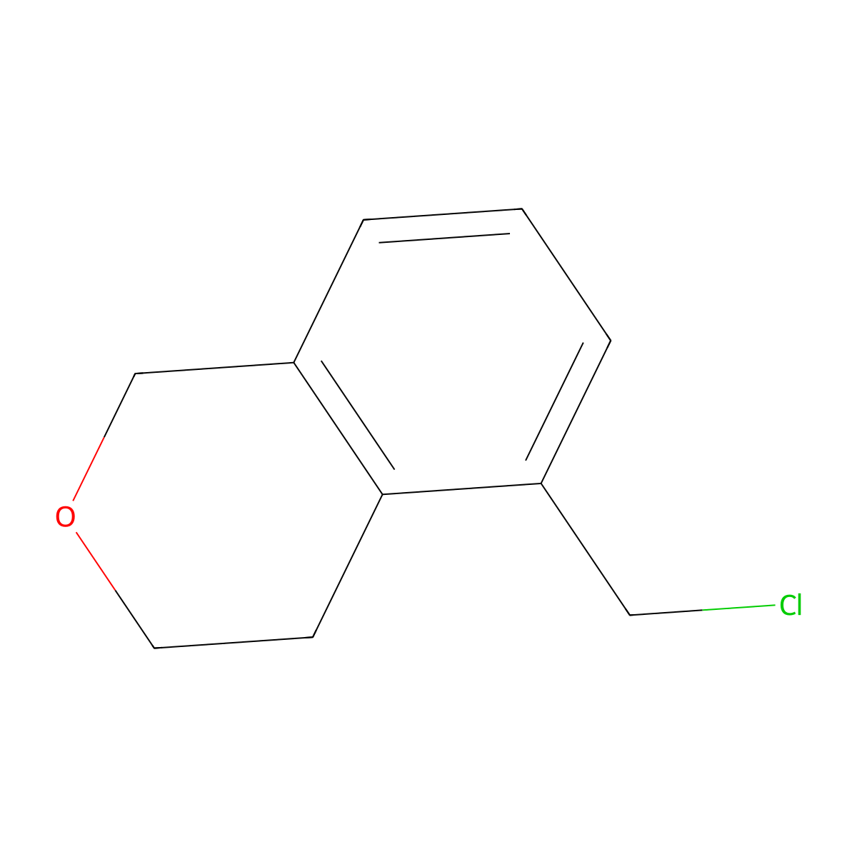 5-(chloromethyl)-3,4-dihydro-1H-2-benzopyran molecular structure, CAS 1032590-02-5