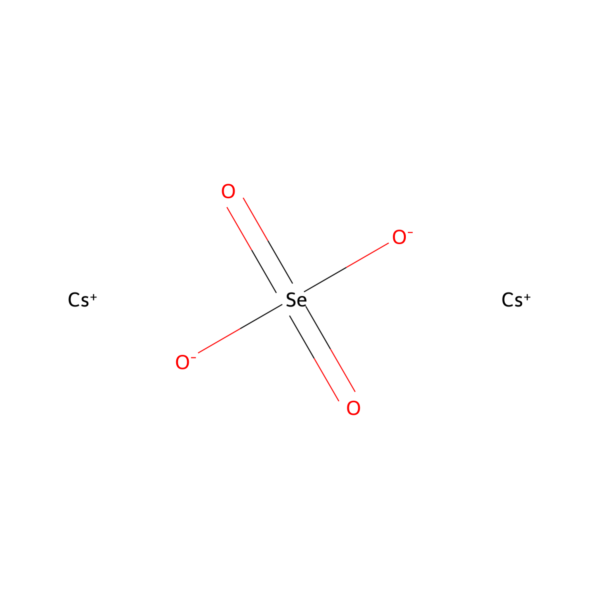Selenic acid, cesium salt (1:2) molecular structure, CAS 10326-29-1