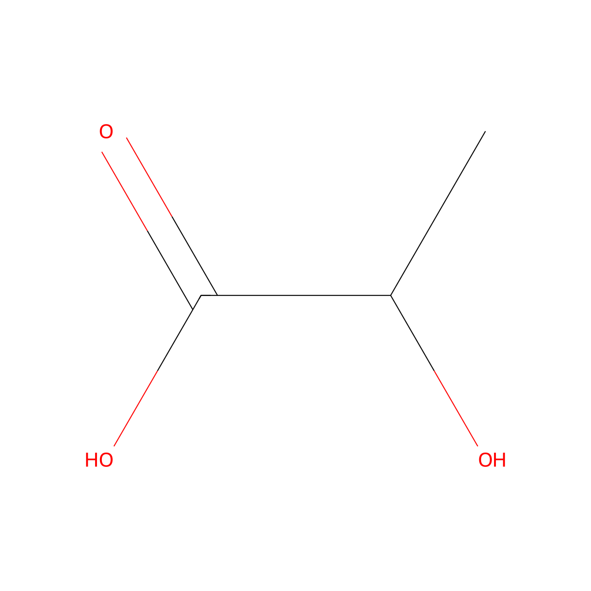 D-Lactic Acid molecular structure, CAS 10326-41-7