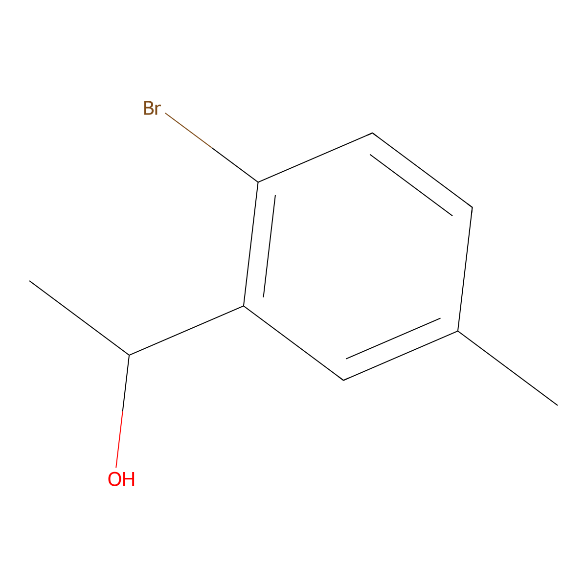 1-(2-Bromo-5-methylphenyl)ethanol molecular structure, CAS 103260-54-4