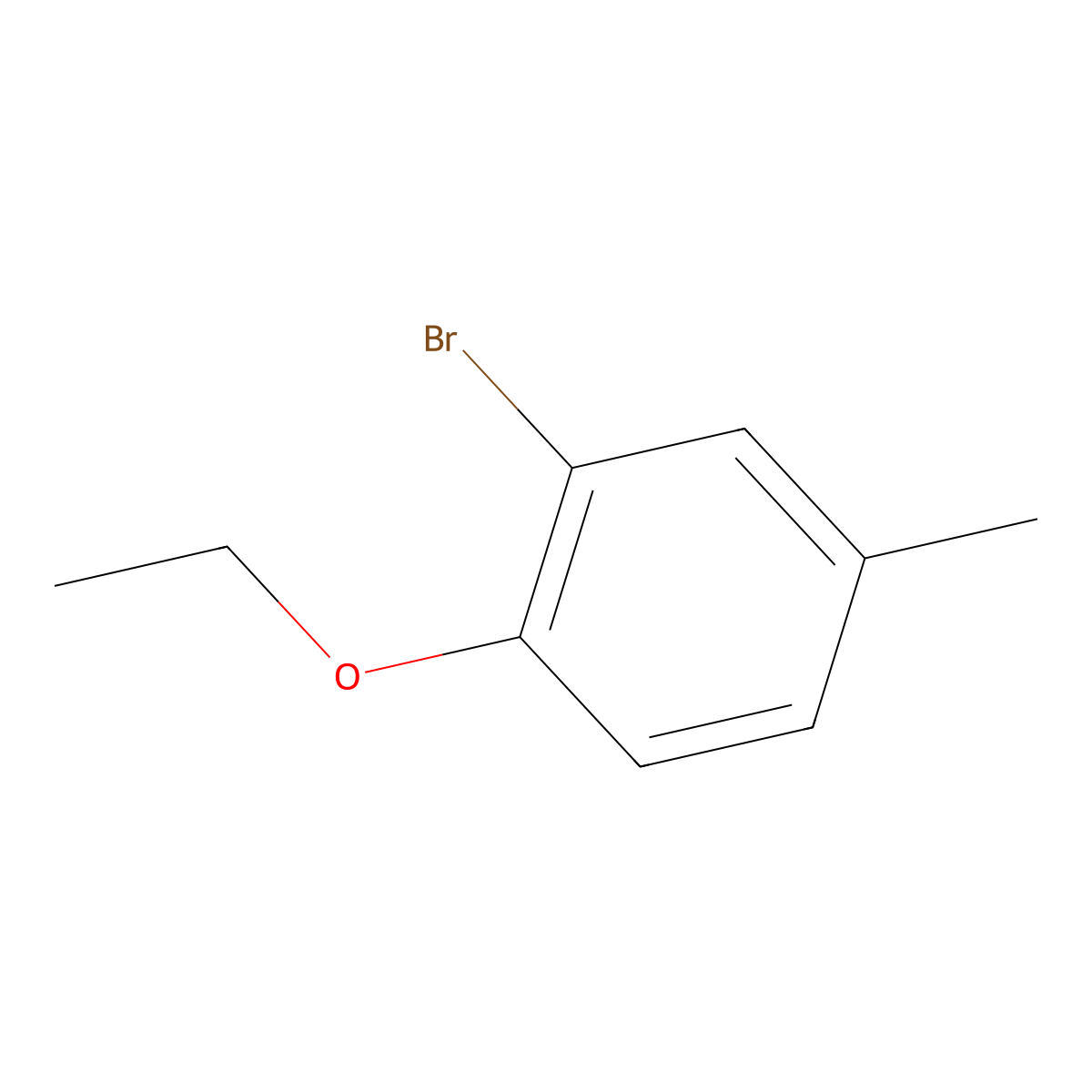 2-Bromo-1-ethoxy-4-methylbenzene molecular structure, CAS 103260-55-5