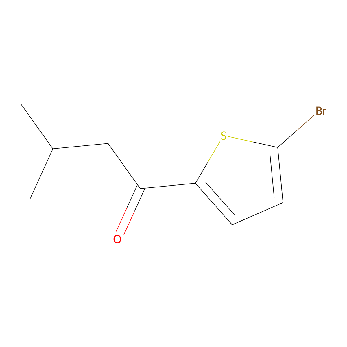 1-(5-Bromo-2-thienyl)-3-methyl-1-butanone molecular structure, CAS 103260-56-6