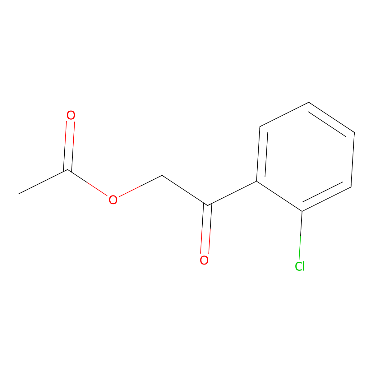 2-(2-Chlorophenyl)-2-oxoethyl acetate molecular structure, CAS 103261-03-6