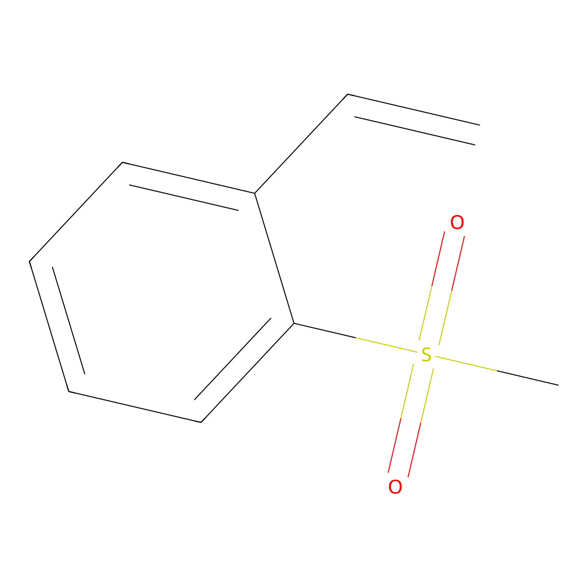 1-Ethenyl-2-methanesulfonylbenzene molecular structure, CAS 103261-30-9