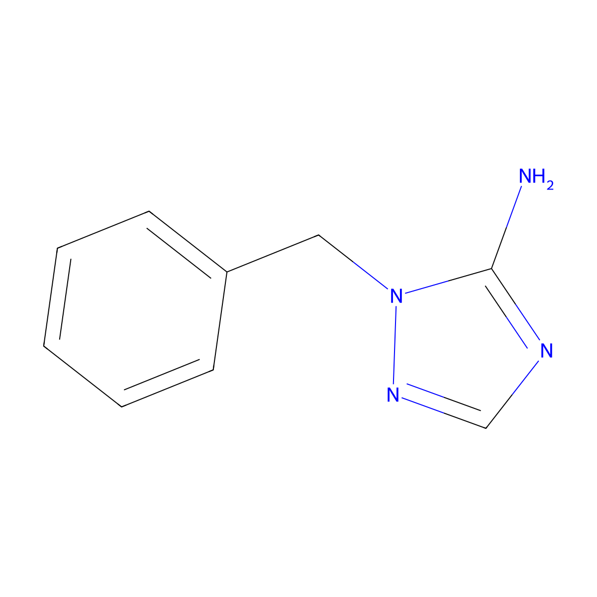 1-benzyl-1H-1,2,4-triazol-5-amine molecular structure, CAS 103262-22-2