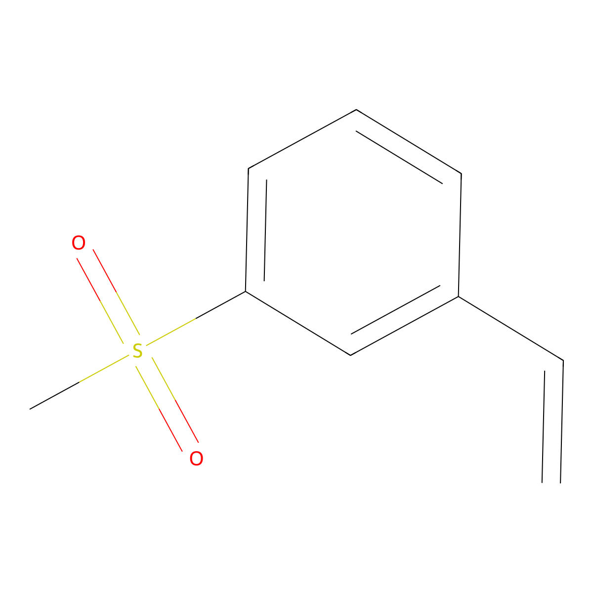 1-Ethenyl-3-methanesulfonylbenzene molecular structure, CAS 103262-81-3