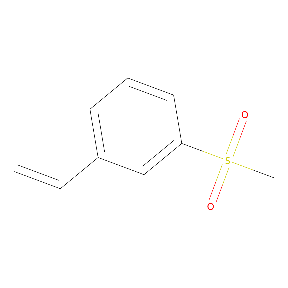 1-Ethenyl-3-methanesulfonylbenzene molecular structure, CAS 103262-81-3