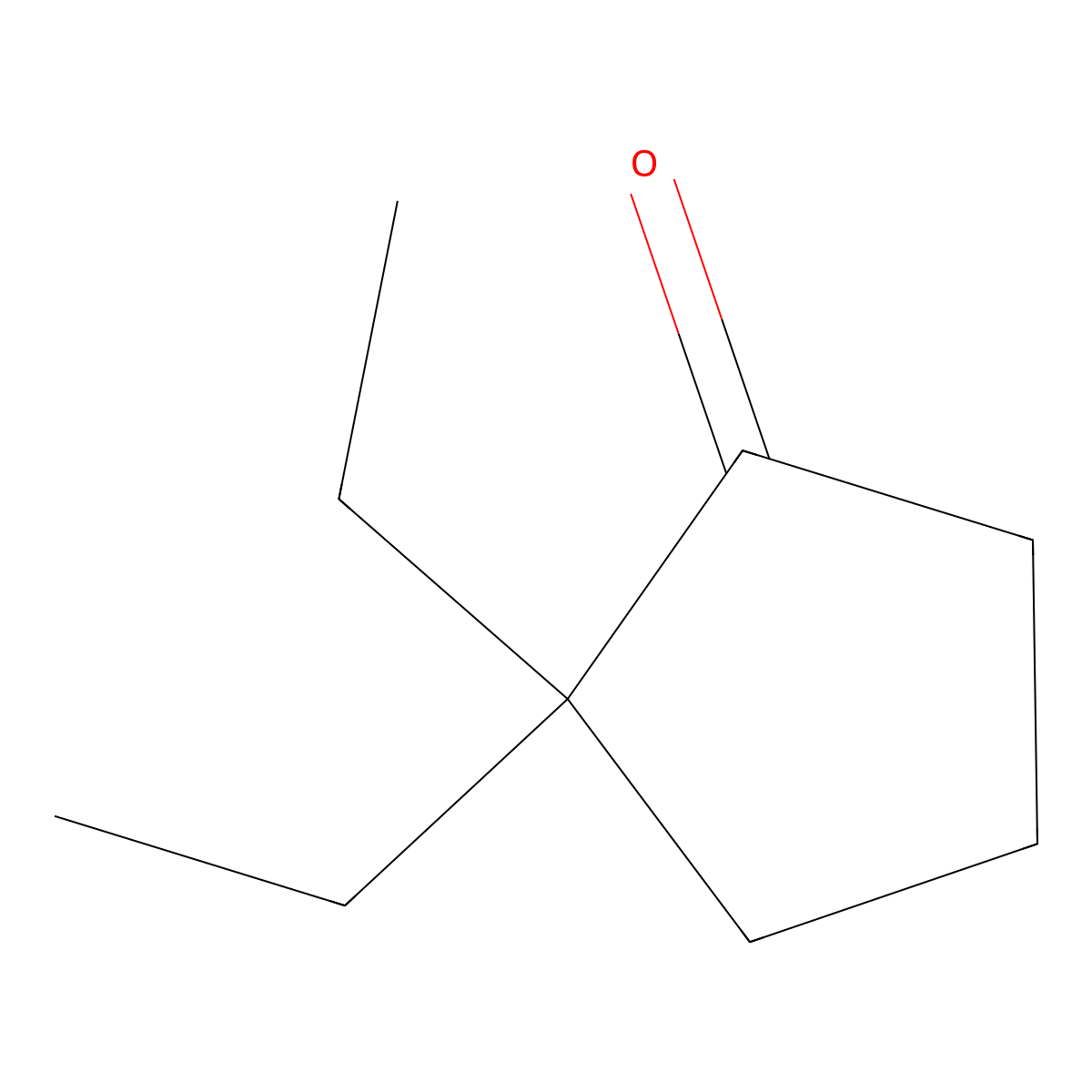 2,2-Diethylcyclopentan-1-one molecular structure, CAS 103263-31-6