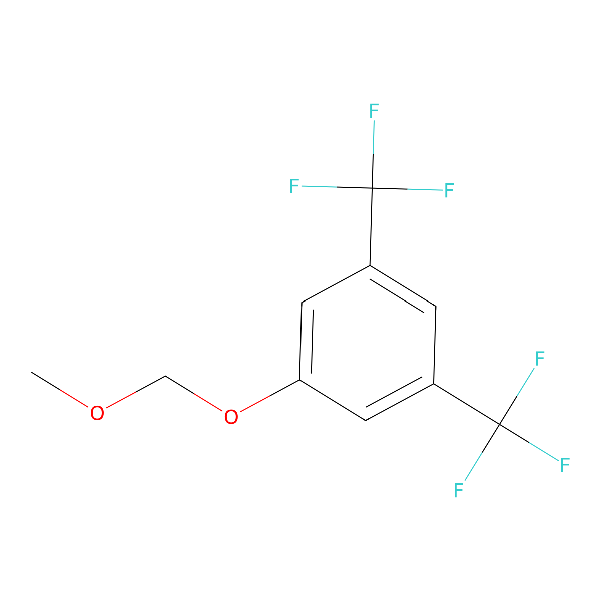 1-(Methoxymethoxy)-3,5-bis(trifluoromethyl)-benzene molecular structure, CAS 1032638-88-2