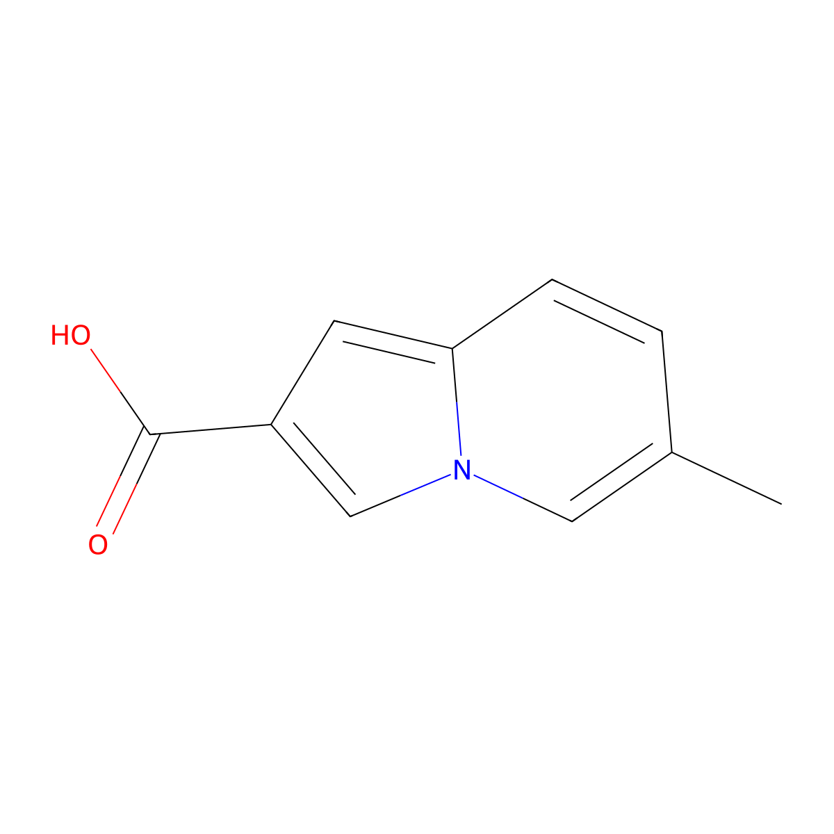 6-methylindolizine-2-carboxylic Acid molecular structure, CAS 103264-06-8