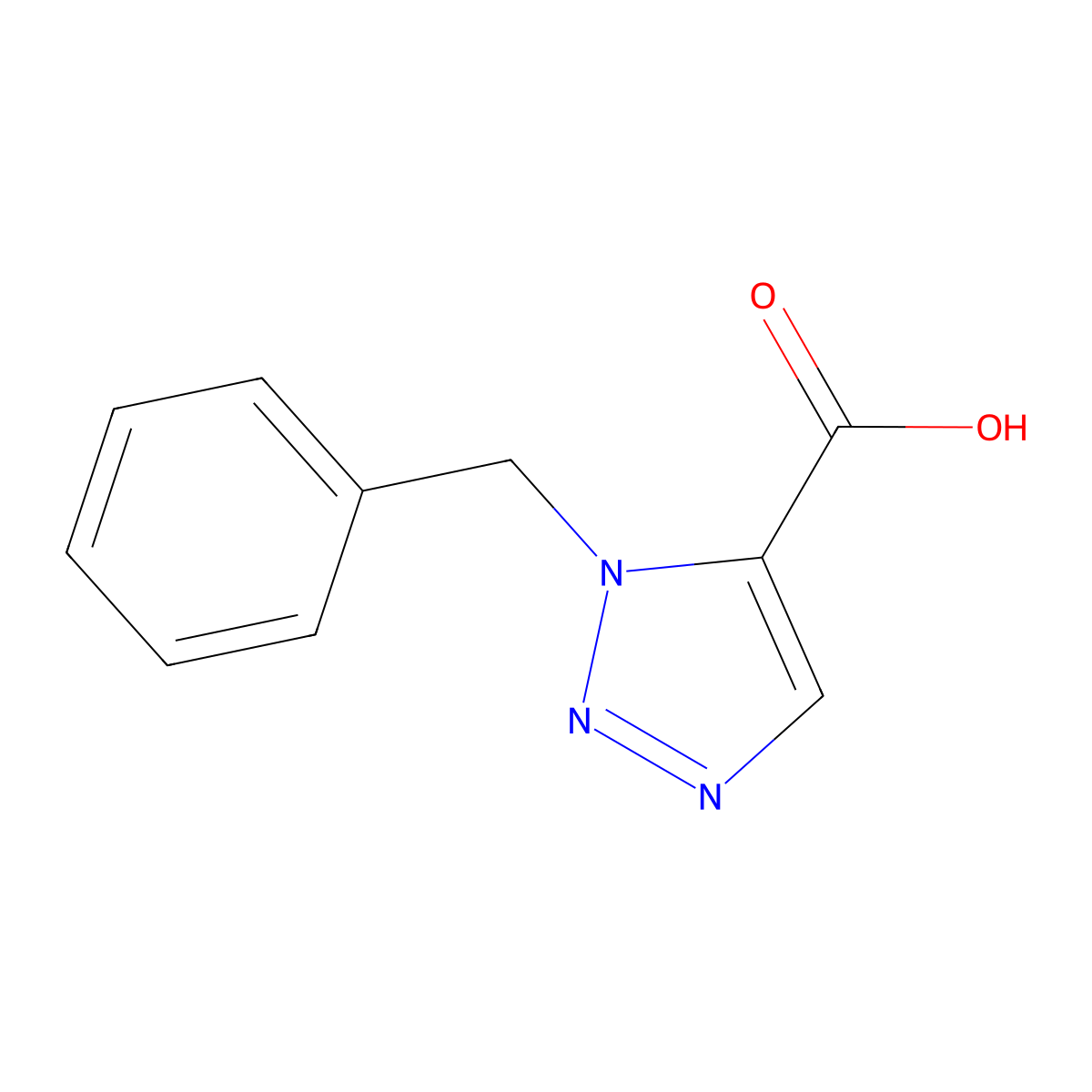 1-Benzyl-1H-1,2,3-triazole-5-carboxylic acid molecular structure, CAS 103264-49-9
