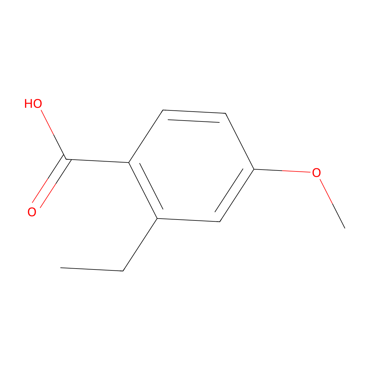 2-Ethyl-4-methoxybenzoic acid molecular structure, CAS 103264-62-6