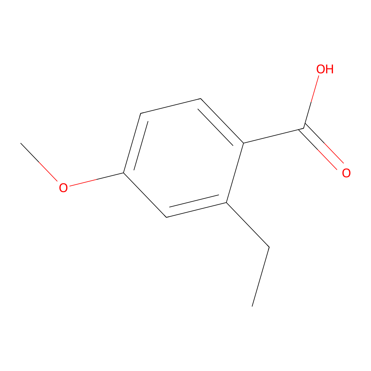 2-Ethyl-4-methoxybenzoic acid molecular structure, CAS 103264-62-6